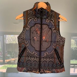 Vivienne Tam Chinese Garden motif down vest